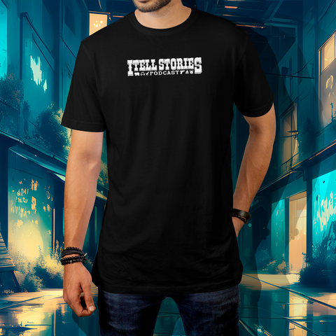 I Tell Stories Podcast Logo T Shirt